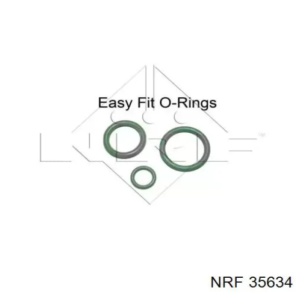 35634 NRF радиатор кондиционера