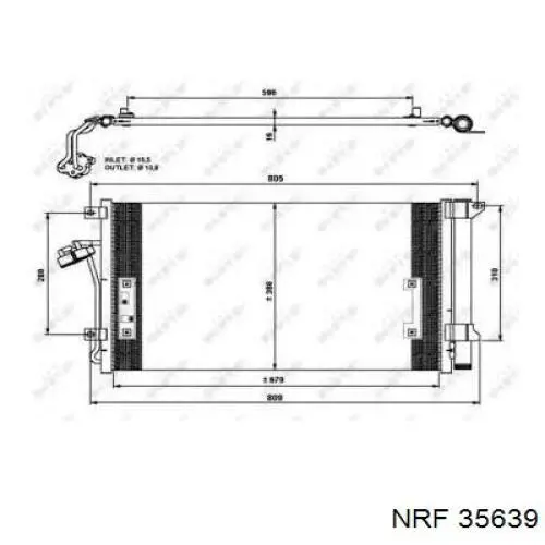 Купить 35639 NRF Радиатор системы охлаждения кондиционера