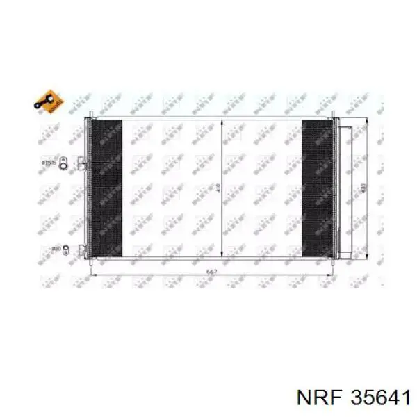 35641 NRF радиатор кондиционера