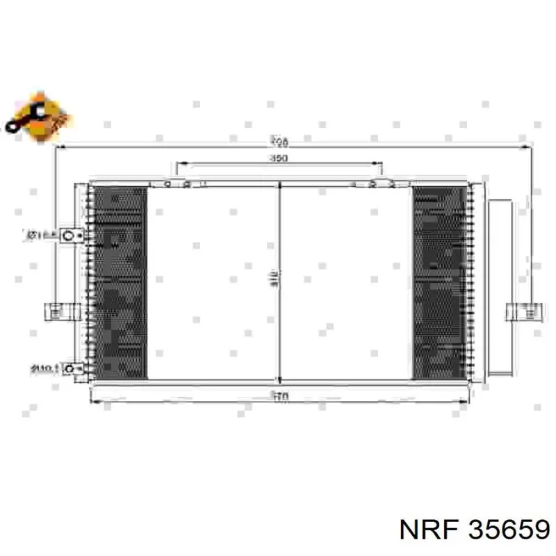 35659 NRF радиатор кондиционера