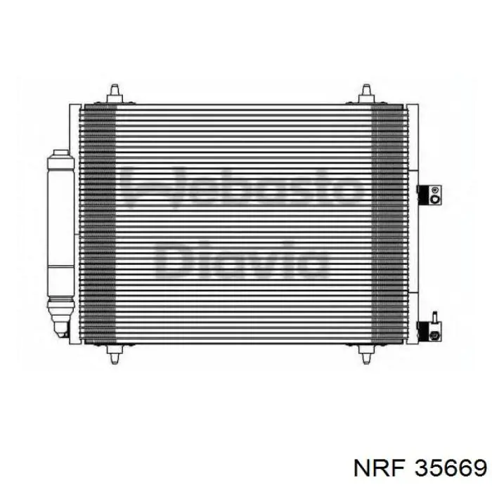 Радиатор охлаждения кондиционера NRF 35669