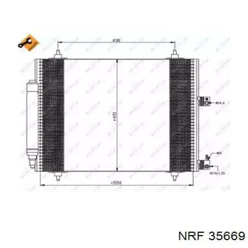 35669 NRF радиатор кондиционера