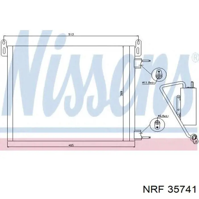 Конденсатор кондиционера Opel 1850084 цена, от 116.61 USD
