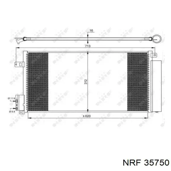 Condensador aire acondicionado 35750 NRF