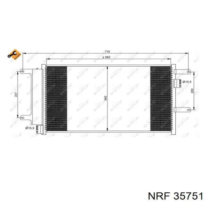 261111 Cargo радиатор кондиционера