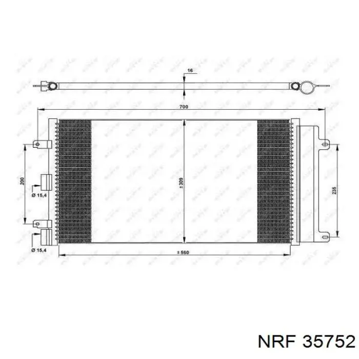 Радиатор кондиционера 35752 NRF