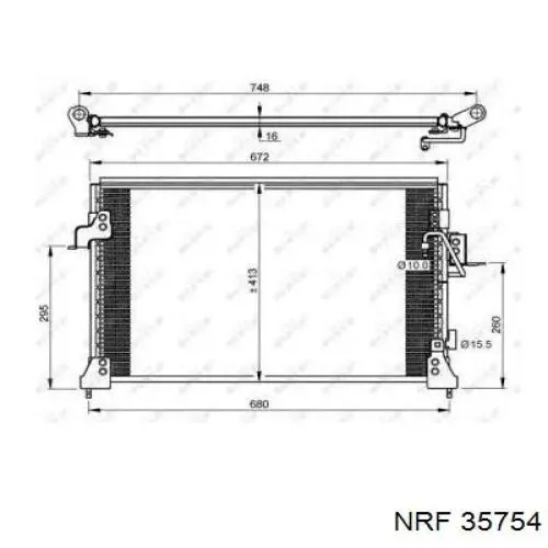 Купить 35754 NRF Радиатор системы охлаждения кондиционера
