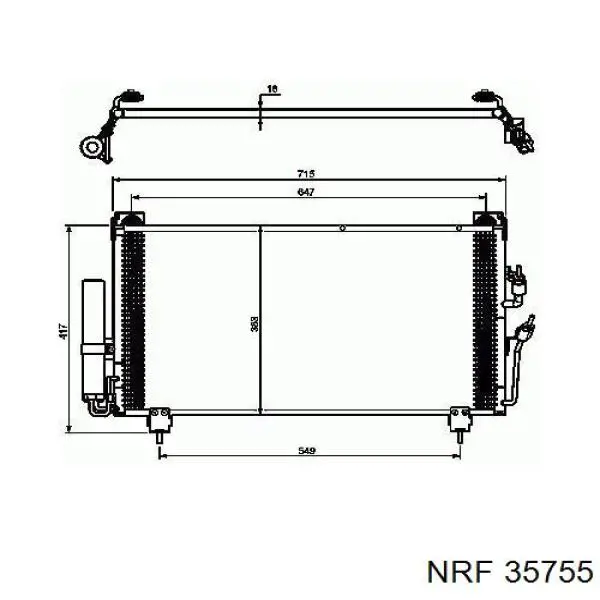 Condensador aire acondicionado 35755 NRF