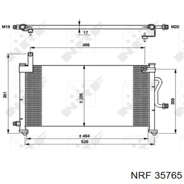 Конденсатор кондиционера NRF 35765 цена, от 60.61 USD