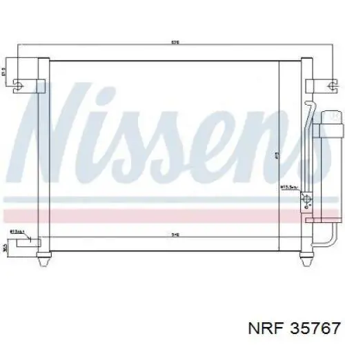 Конденсатор кондиционера NRF 35767 цена, от 84.44 USD