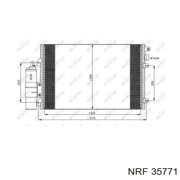 Радиатор кондиционера 35771 NRF