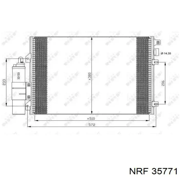 Радиатор кондиционера 35771 NRF