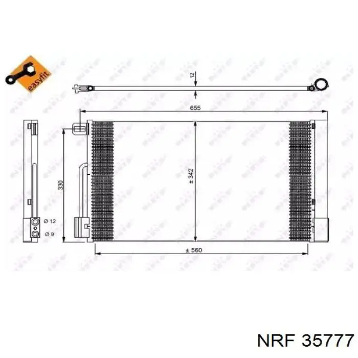 Condensador aire acondicionado 35777 NRF