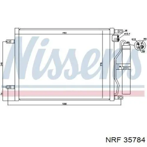 Конденсатор кондиционера NRF 35784 цена, от 108.71 USD