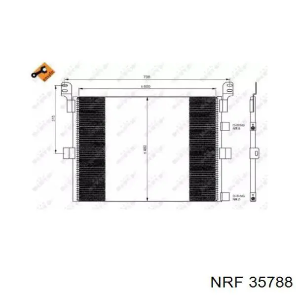 Конденсатор кондиционера NRF 35788 цена, от 82.15 USD