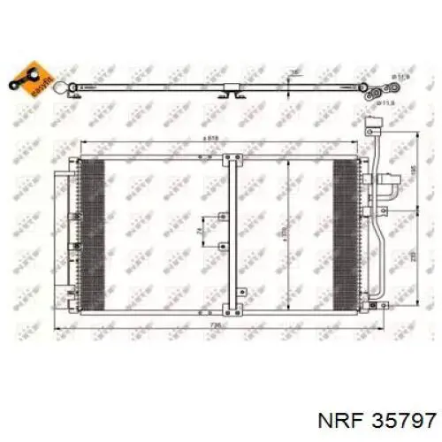 Купить 35797 NRF Радиатор системы охлаждения кондиционера