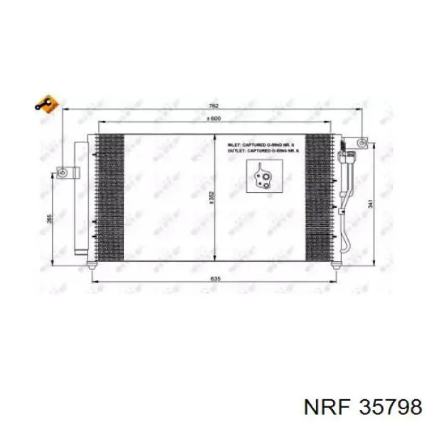 Купить 35798 NRF Радиатор системы охлаждения кондиционера