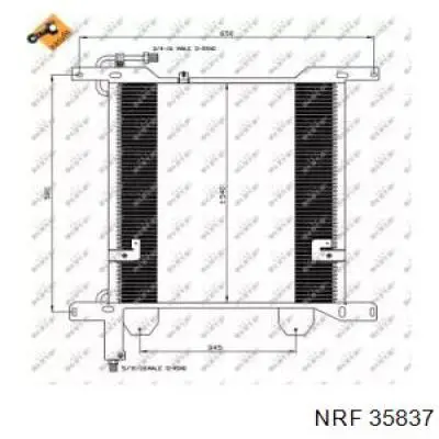 Радиатор кондиционера 35837 NRF