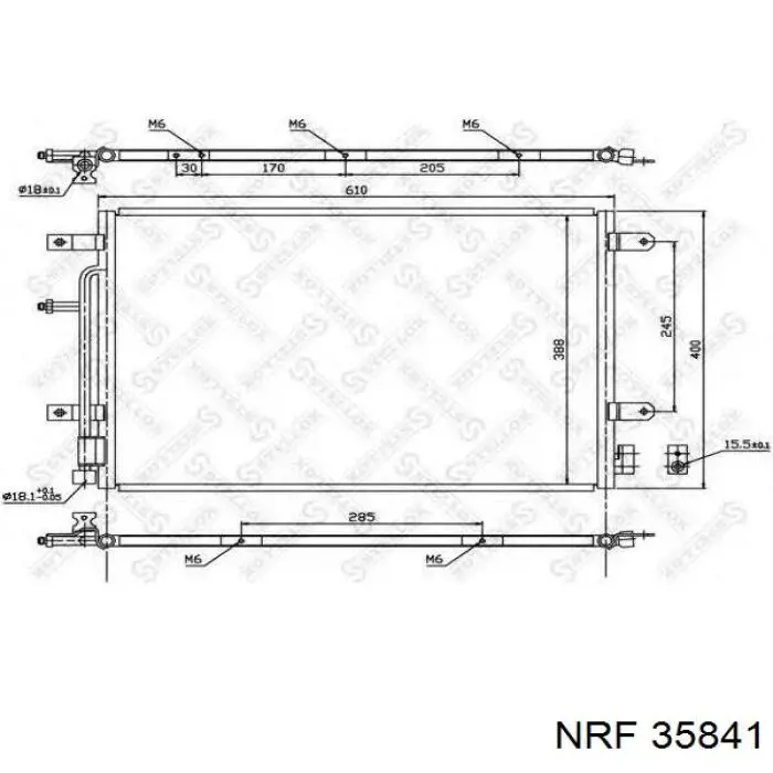 Конденсатор кондиционера NRF 35841 цена, от 98.66 USD