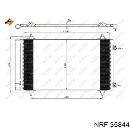 Радиатор охлаждения кондиционера Hart 614555