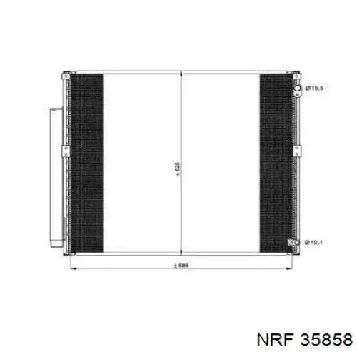 Радиатор кондиционера 35858 NRF