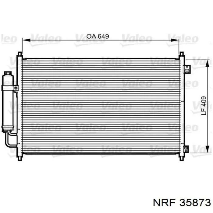 Радиатор кондиционера 35873 NRF