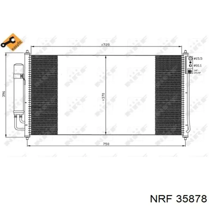 CCS-NS-009 NTY радиатор кондиционера