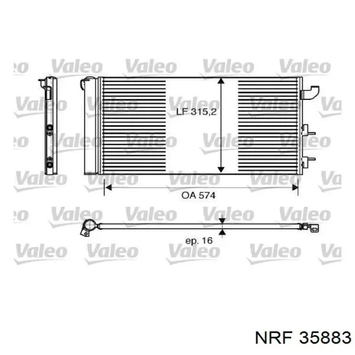 Конденсатор кондиционера NRF 35883 цена, от 80.17 USD
