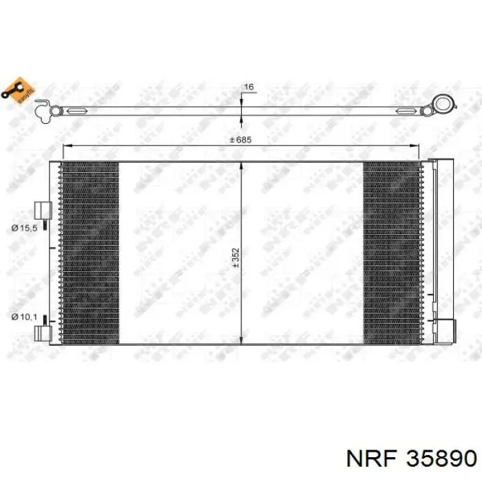 Купить 35890 NRF Радиатор системы охлаждения кондиционера