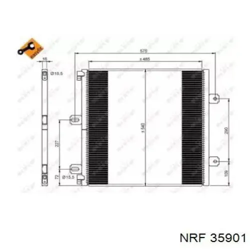 Радиатор кондиционера 35901 NRF