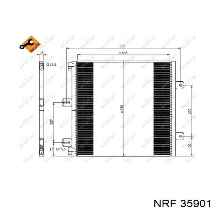 Condensador aire acondicionado 35901 NRF