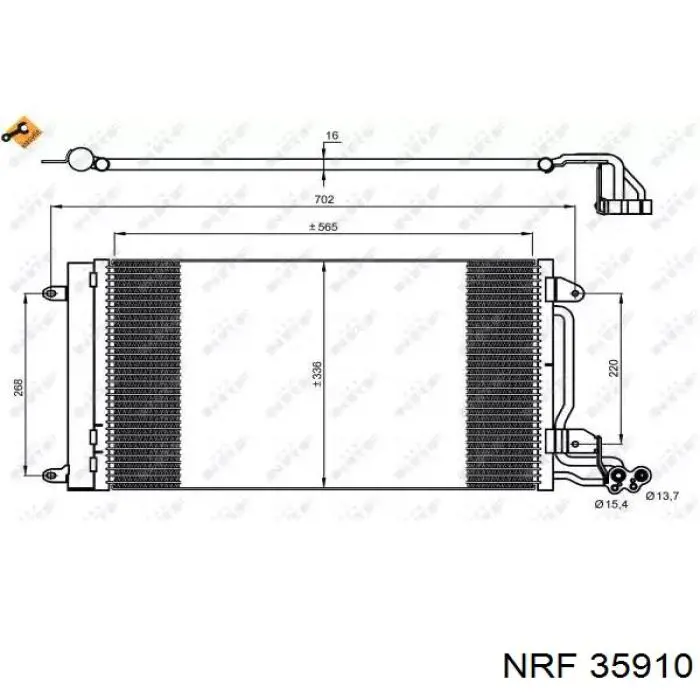 Condensador aire acondicionado 35910 NRF