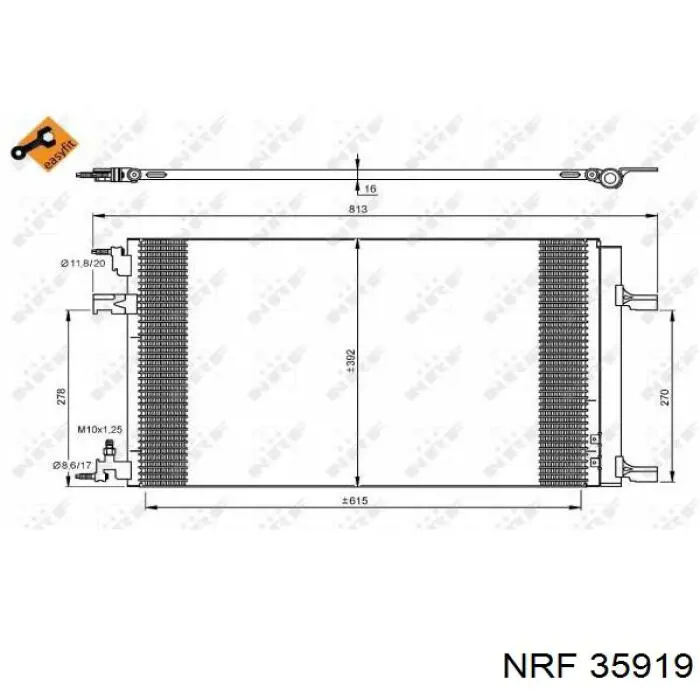 Condensador aire acondicionado 35919 NRF