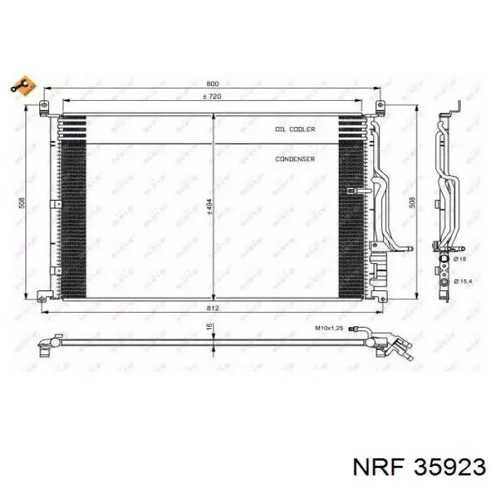 4E0260403F Market (OEM) радиатор кондиционера