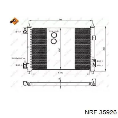 35926 NRF радиатор кондиционера