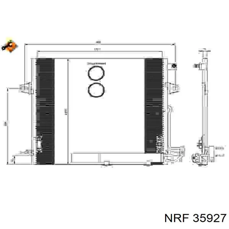 35927 NRF радиатор кондиционера