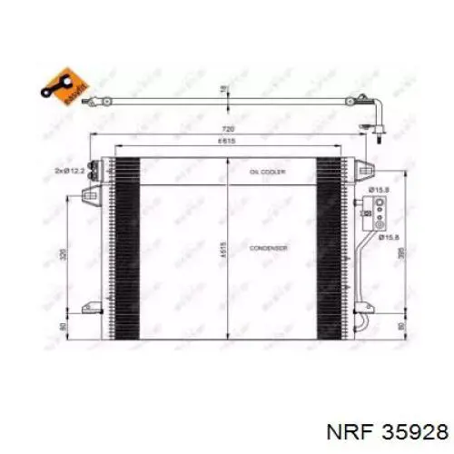 Купить 35928 NRF Радиатор системы охлаждения кондиционера