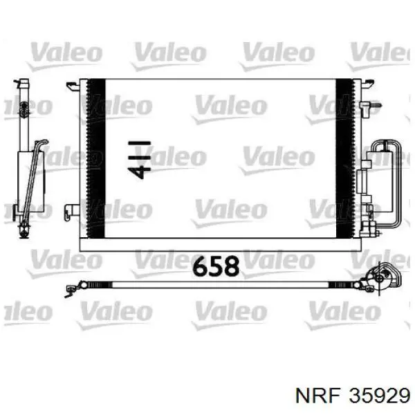 Радиатор охлаждения кондиционера NRF 35929
