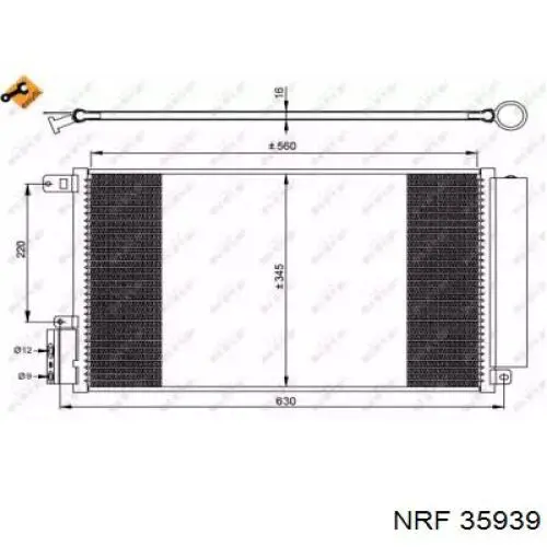 Condensador aire acondicionado 35939 NRF