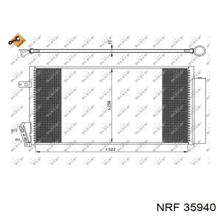 35940 NRF радиатор кондиционера