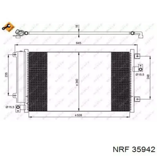 35942 NRF радиатор кондиционера