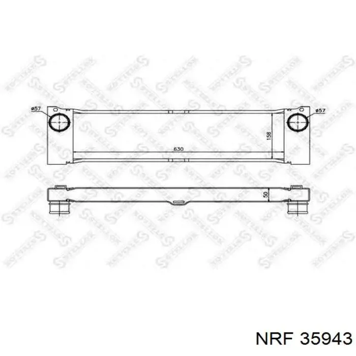 Купить 35943 NRF Радиатор системы охлаждения кондиционера