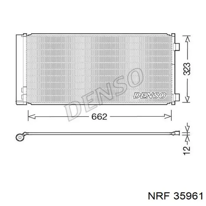 Радиатор кондиционера 35961 NRF