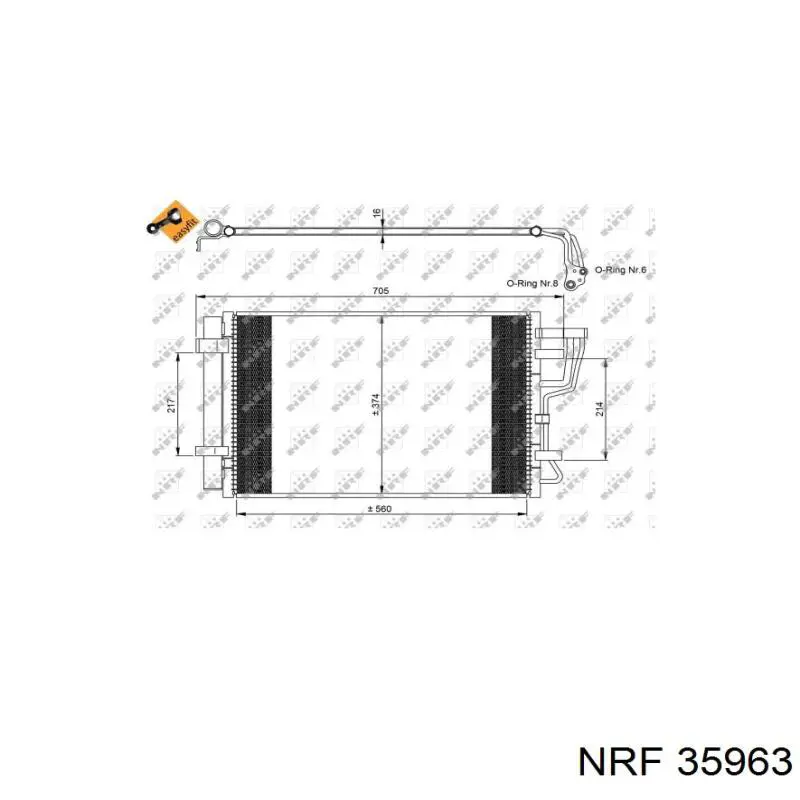 Конденсатор кондиционера NRF 35963 цена, от 99.77 USD