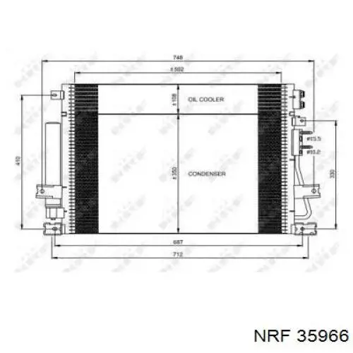 Радиатор кондиционера CRA5124DAVA AVA