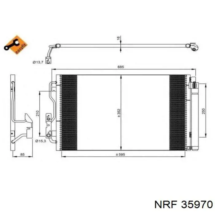 Конденсатор кондиционера FPS FP14K205 цена, от 70.86 USD