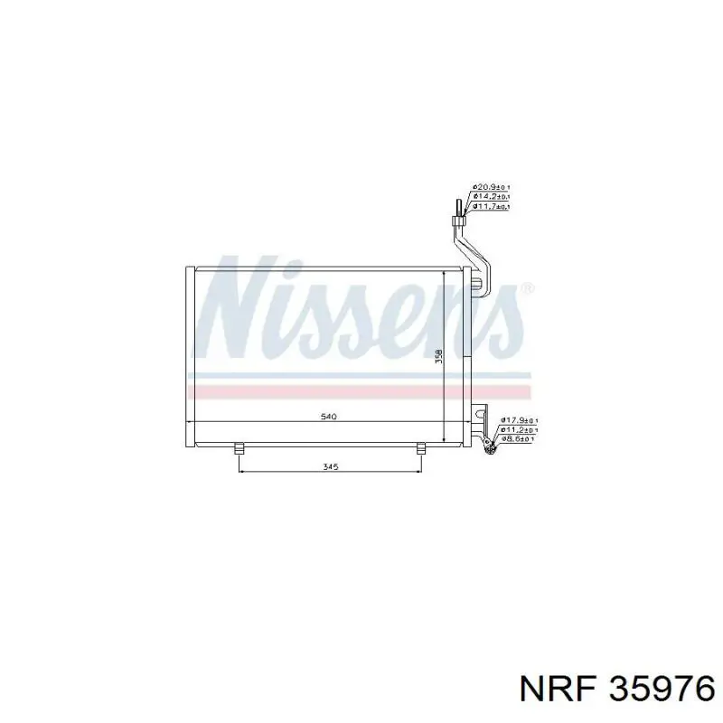 Конденсатор кондиционера NRF 35976 цена, от 106.84 USD