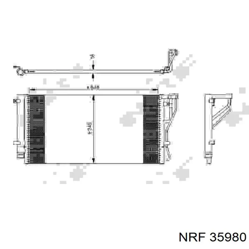 35980 NRF радиатор кондиционера
