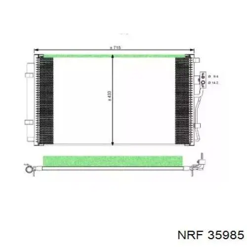 Радиатор кондиционера 35985 NRF