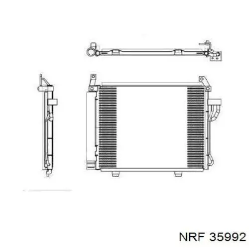 Радиатор кондиционера 35992 NRF